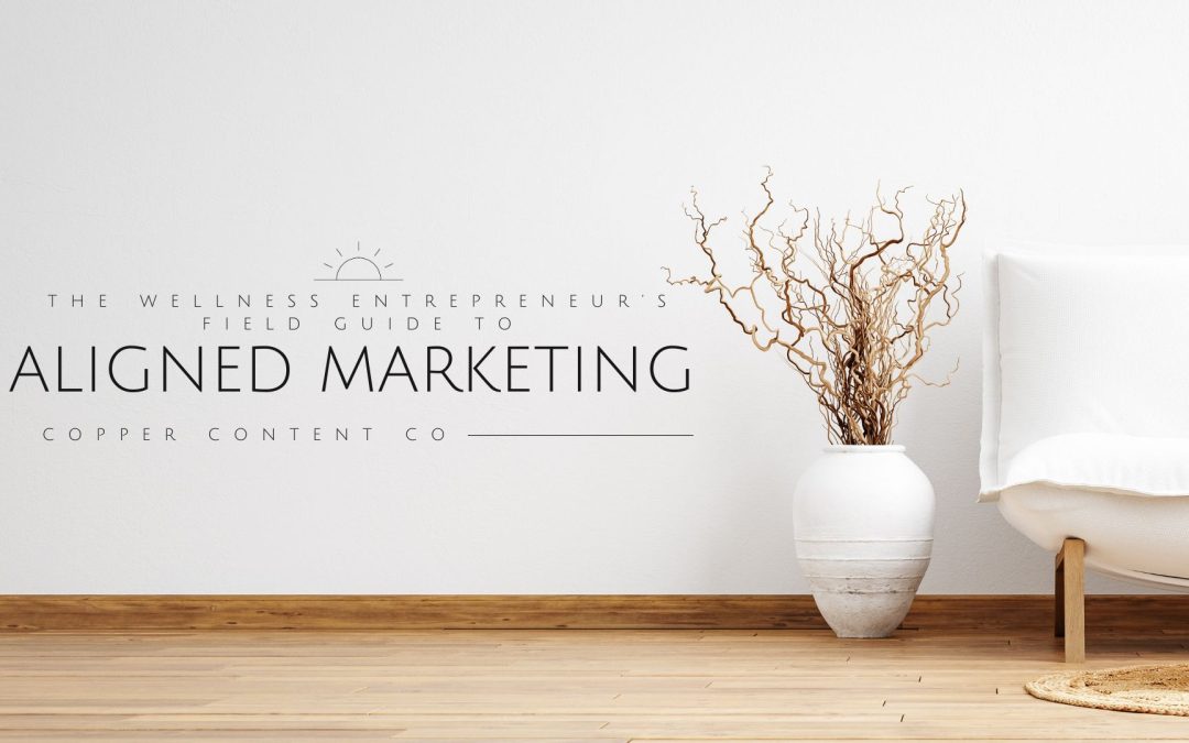 The Wellness Entrepreneur's Field Guide to Aligned Marketing Support Copper Content co